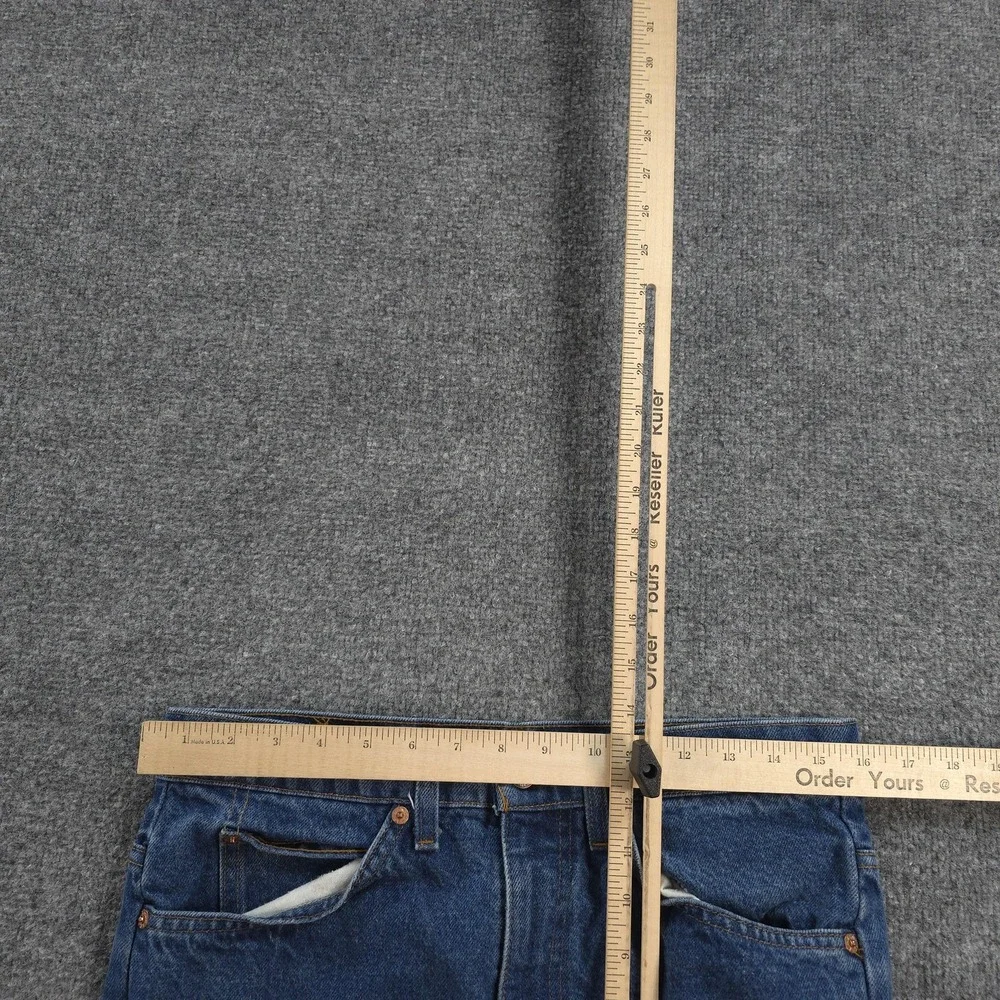 Vintage Levis Jeans Mens 32x32 Blue Denim 517 Boot Cut Orange Tab USA Cowboy 80s